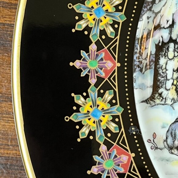 Heinrich Villeroy & Boch Russian Fairy Tale Plate The Hare & The Troika Germany - Picture 8 of 13